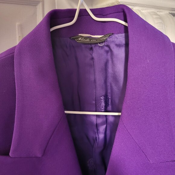 Vintage 1980s Gianni Versace Purple Dress Suit - Picture 2 of 9